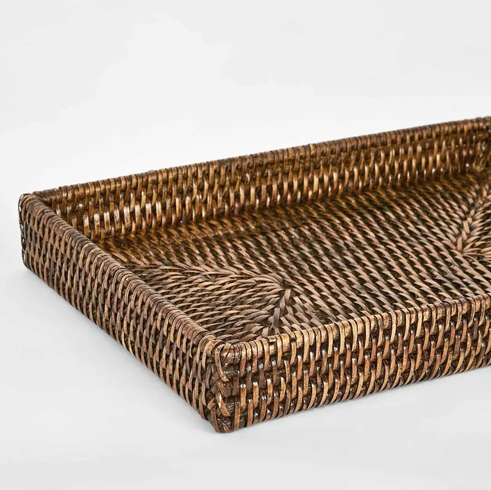 Brown Rattan Tidy Tray