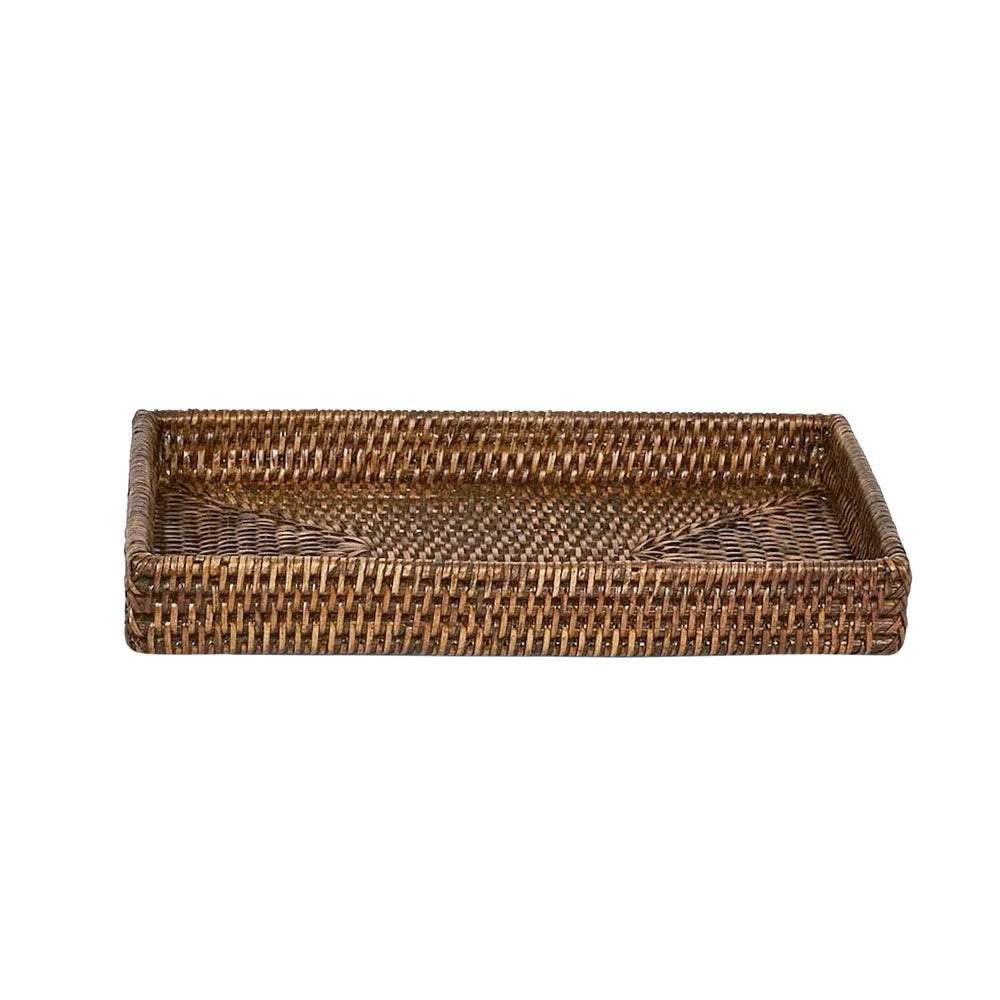 Brown Rattan Tidy Tray