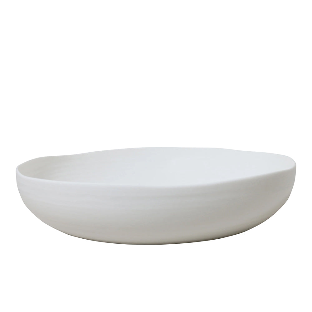 Shallow White Serving Bowl 24cm