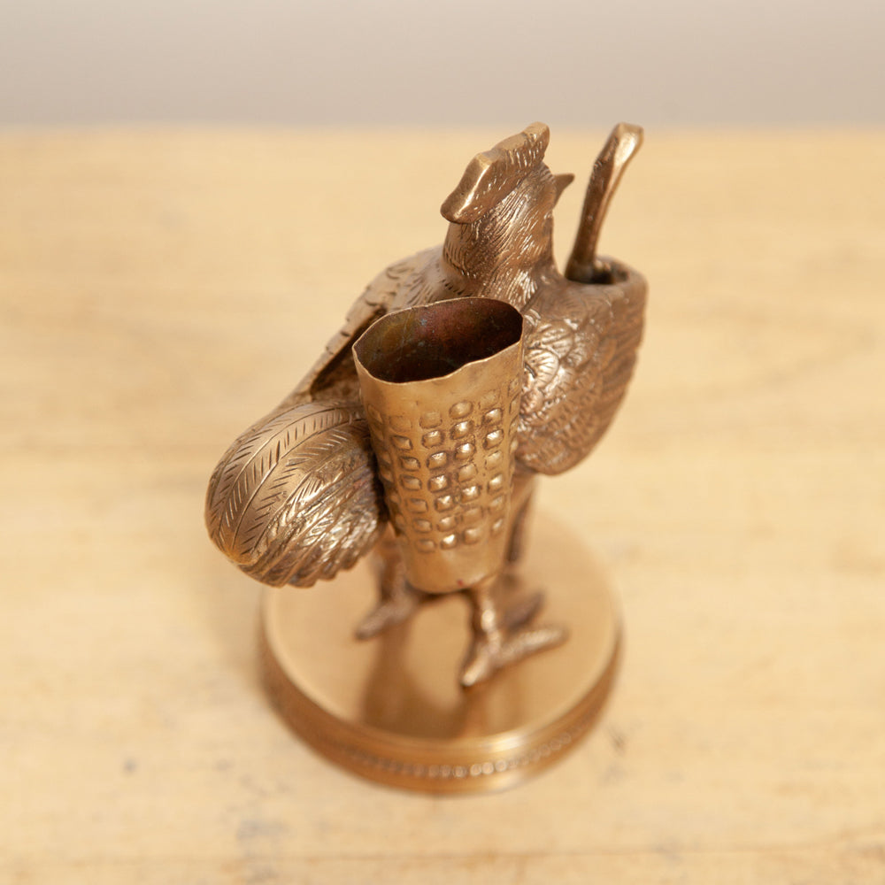 Rocky Brass Pen Holder