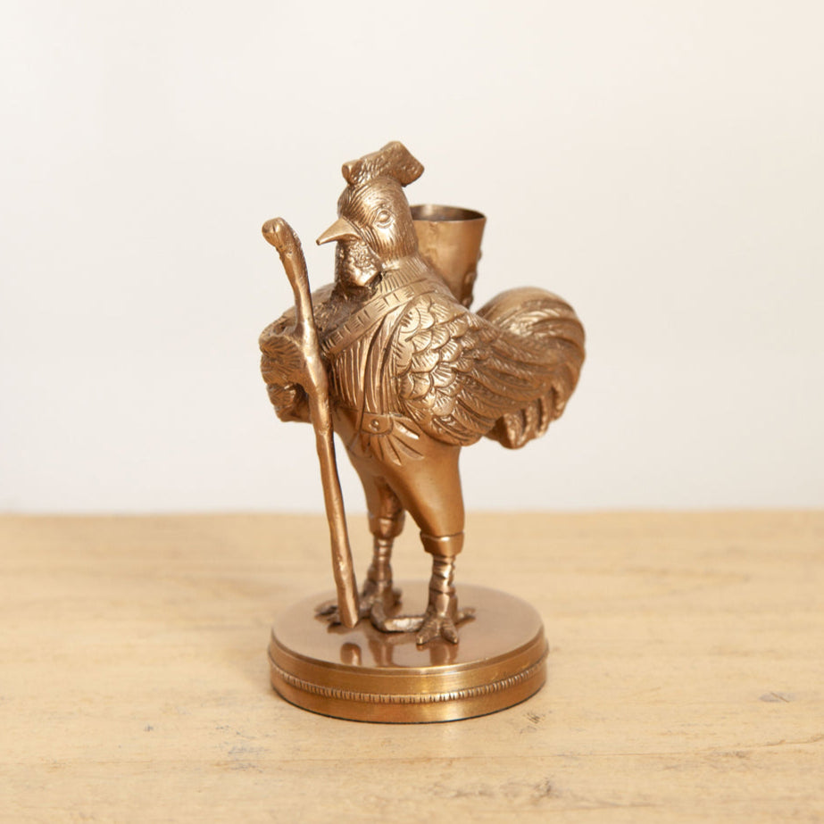 Rocky Brass Pen Holder