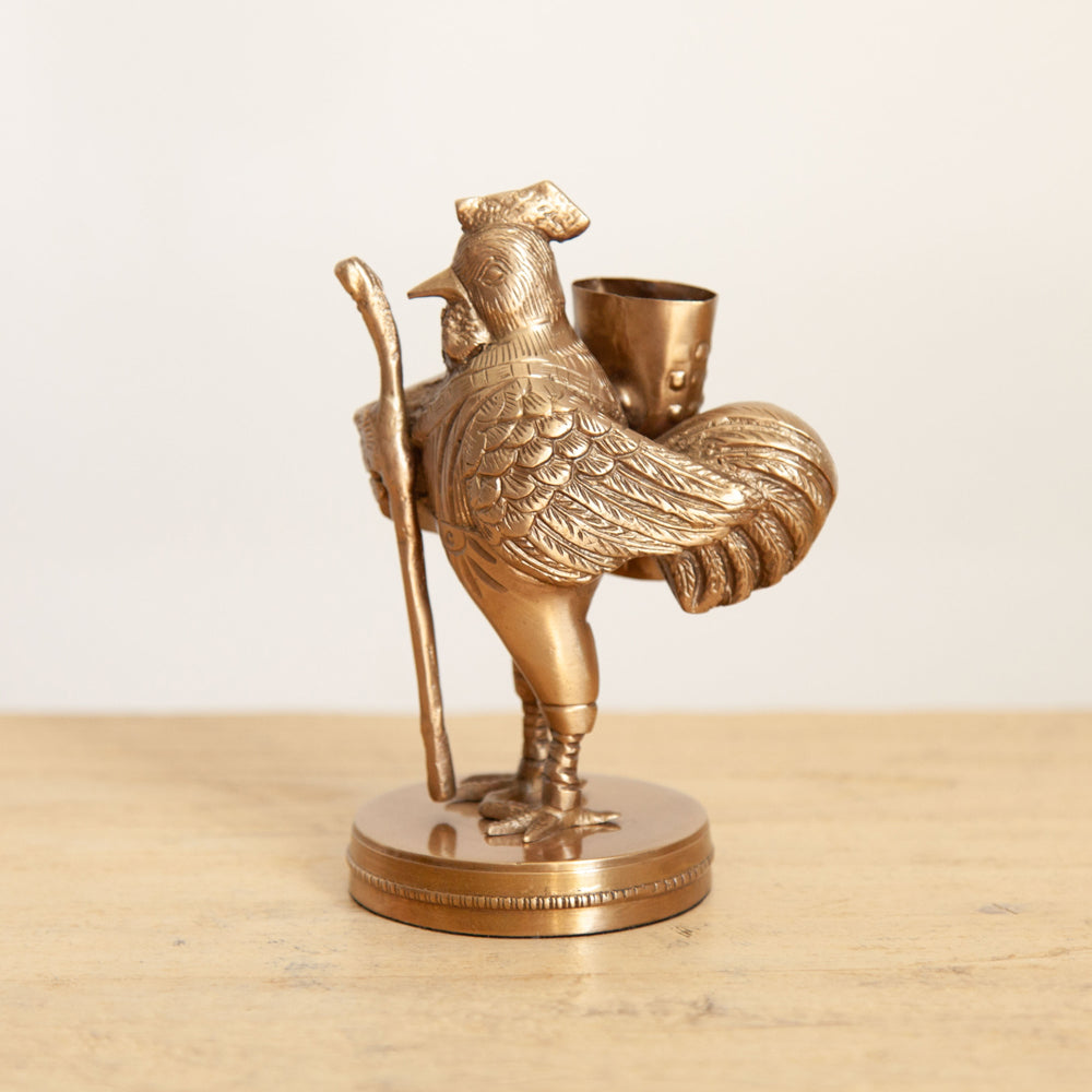 Rocky Brass Pen Holder