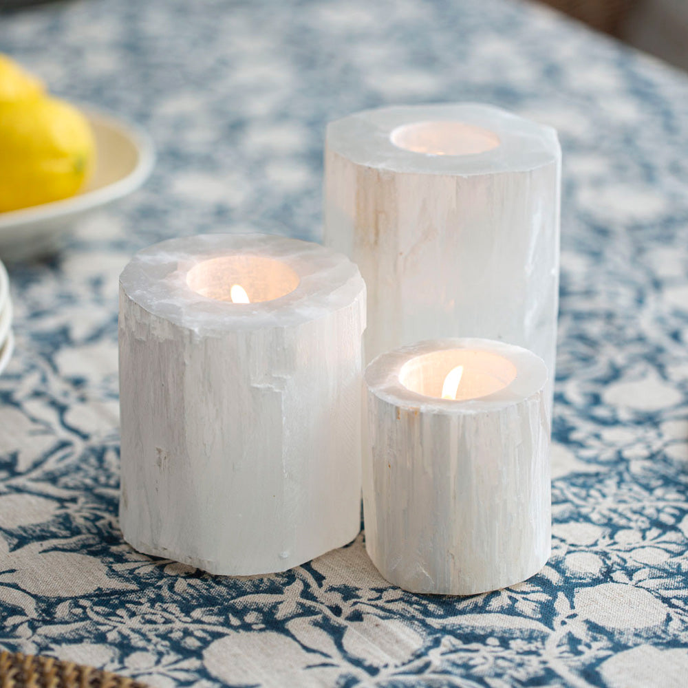 Selenite Votive Small