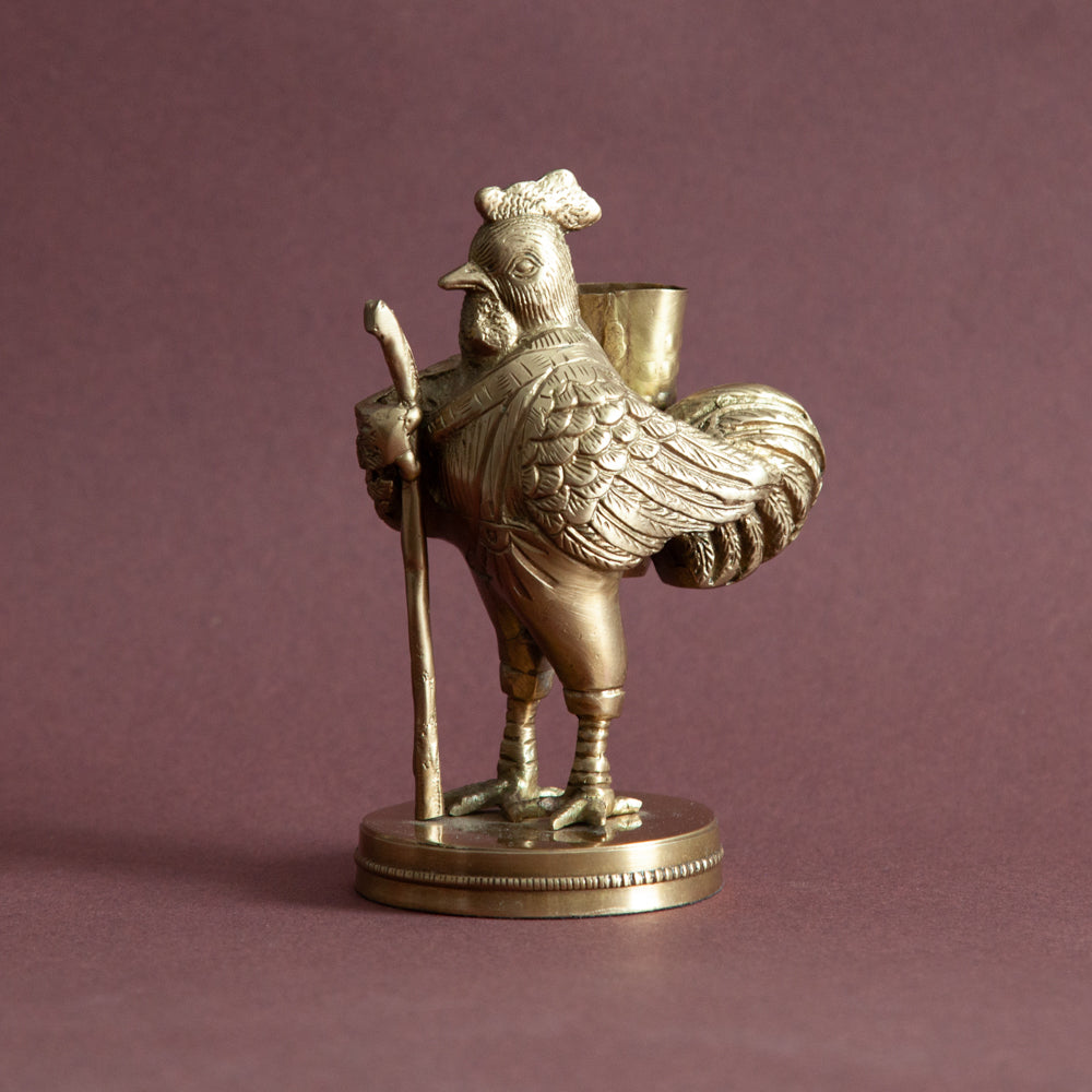 Rocky Brass Pen Holder