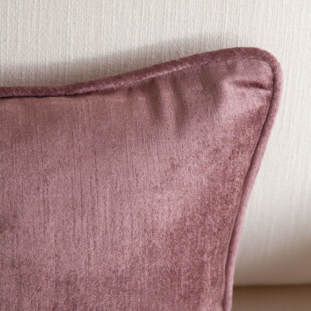 Crushed Velvet Cushion Sugar Plum 40x60cm