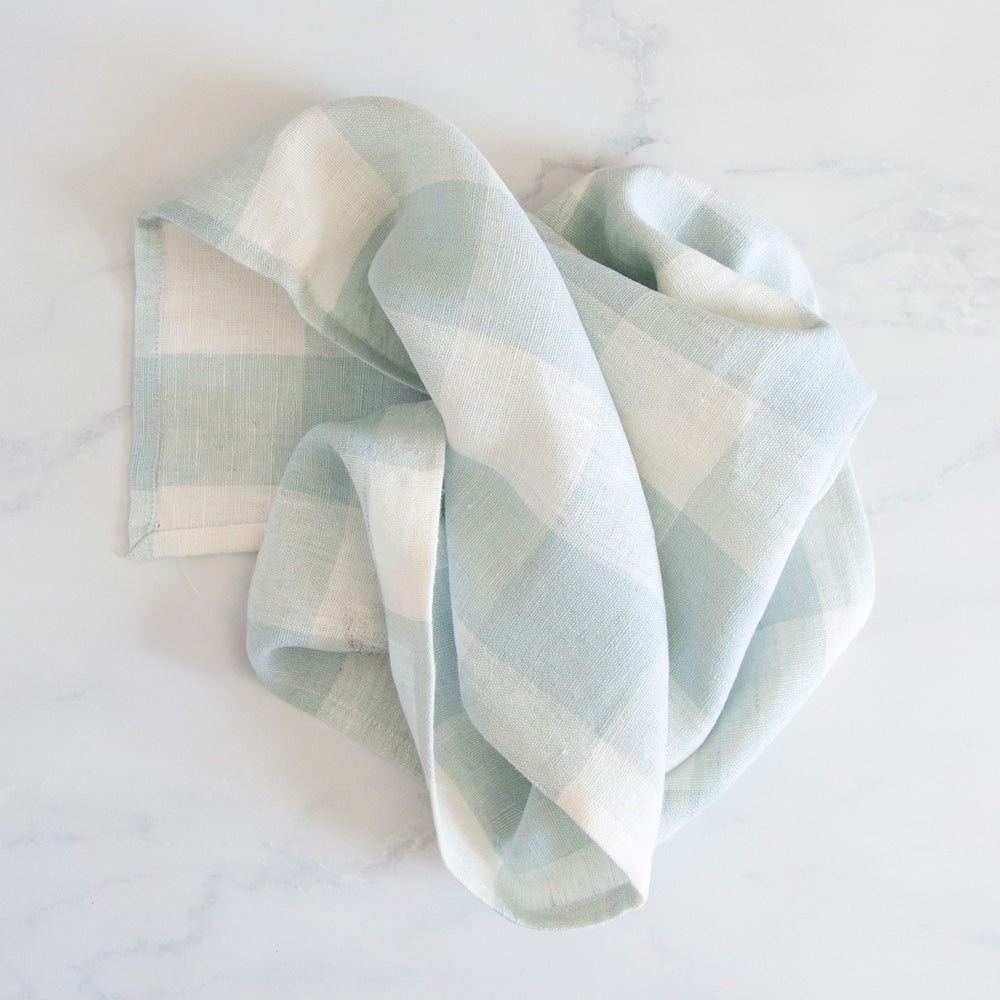 Sunday Linen Tea Towel Meadow Blue