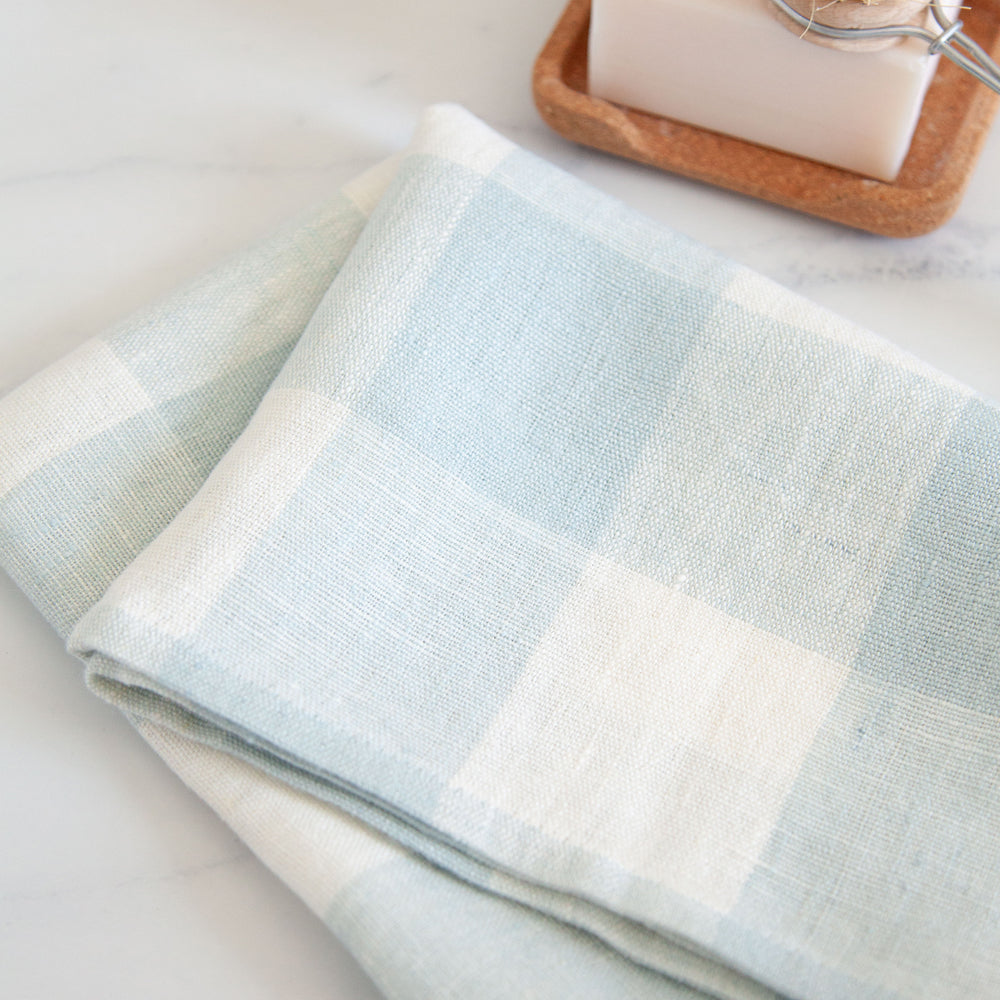 Sunday Linen Tea Towel Meadow Blue