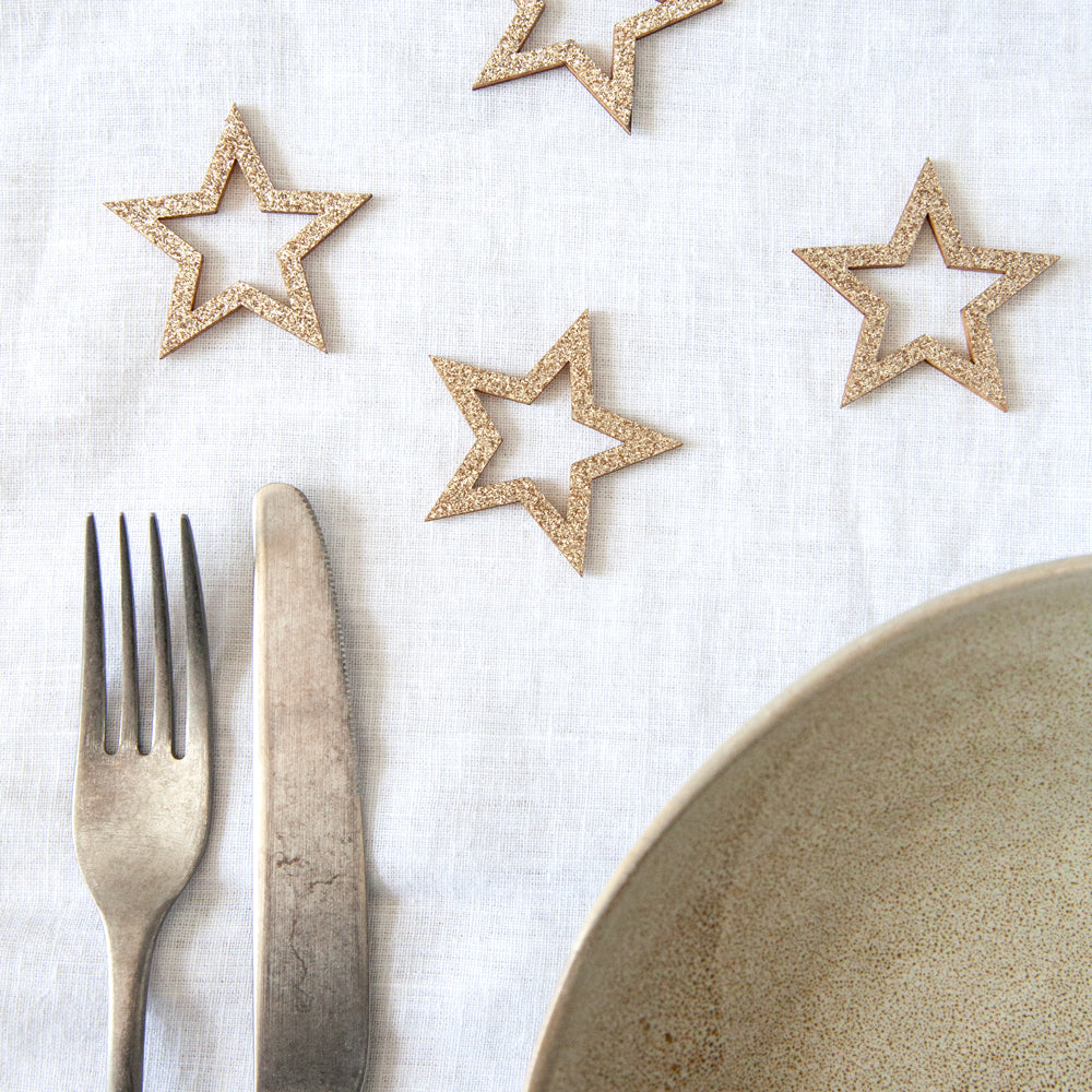 Glitter Wooden Table Confetti