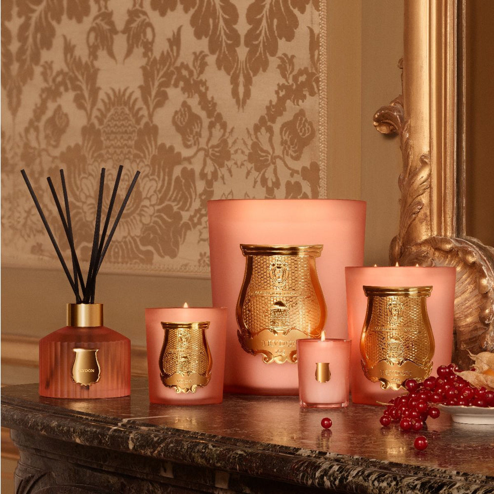 Trudon Tuileries Intermezzo candle with the rest of the collection.