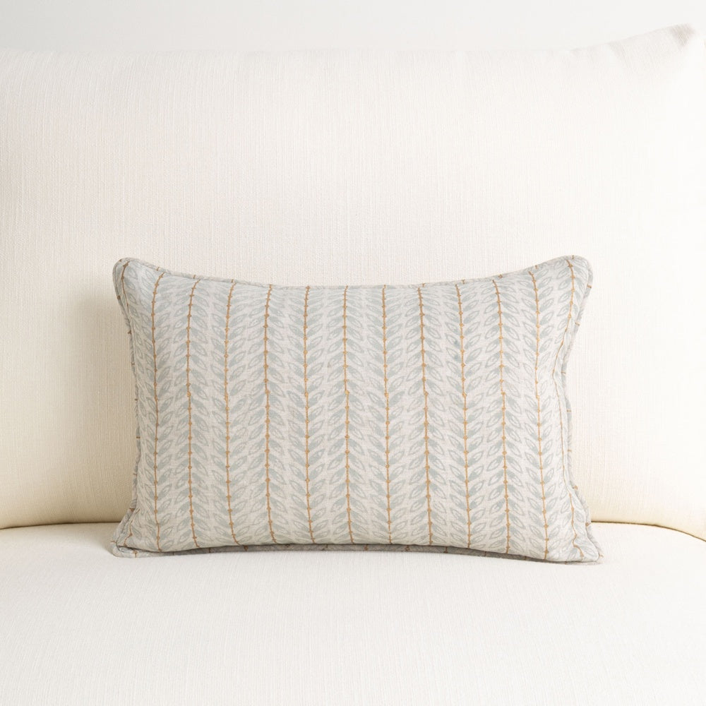 Vines Antique Blue Gold Cushion 30x45cm