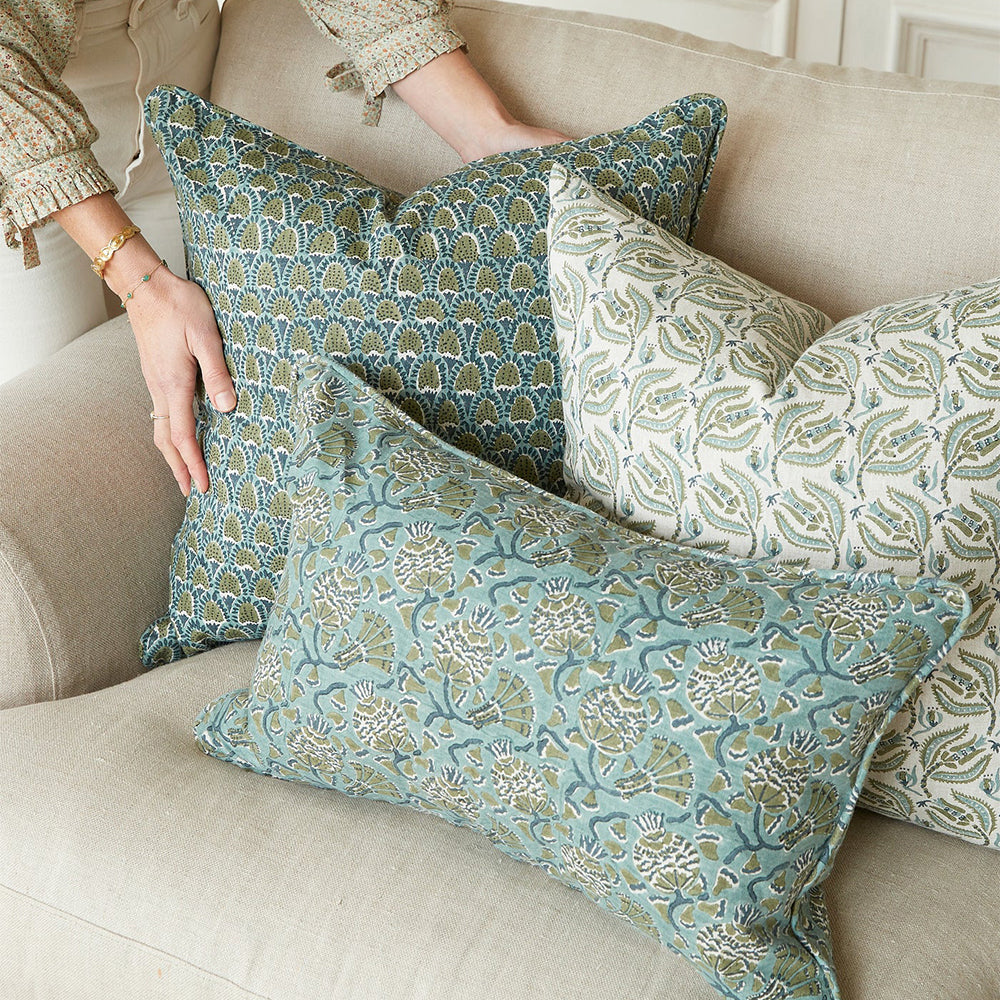 Iznik Slate Cushion 35x55cm