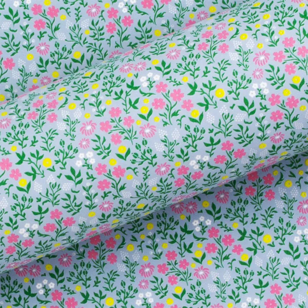 Blue Wildflowers Wrapping Paper Roll