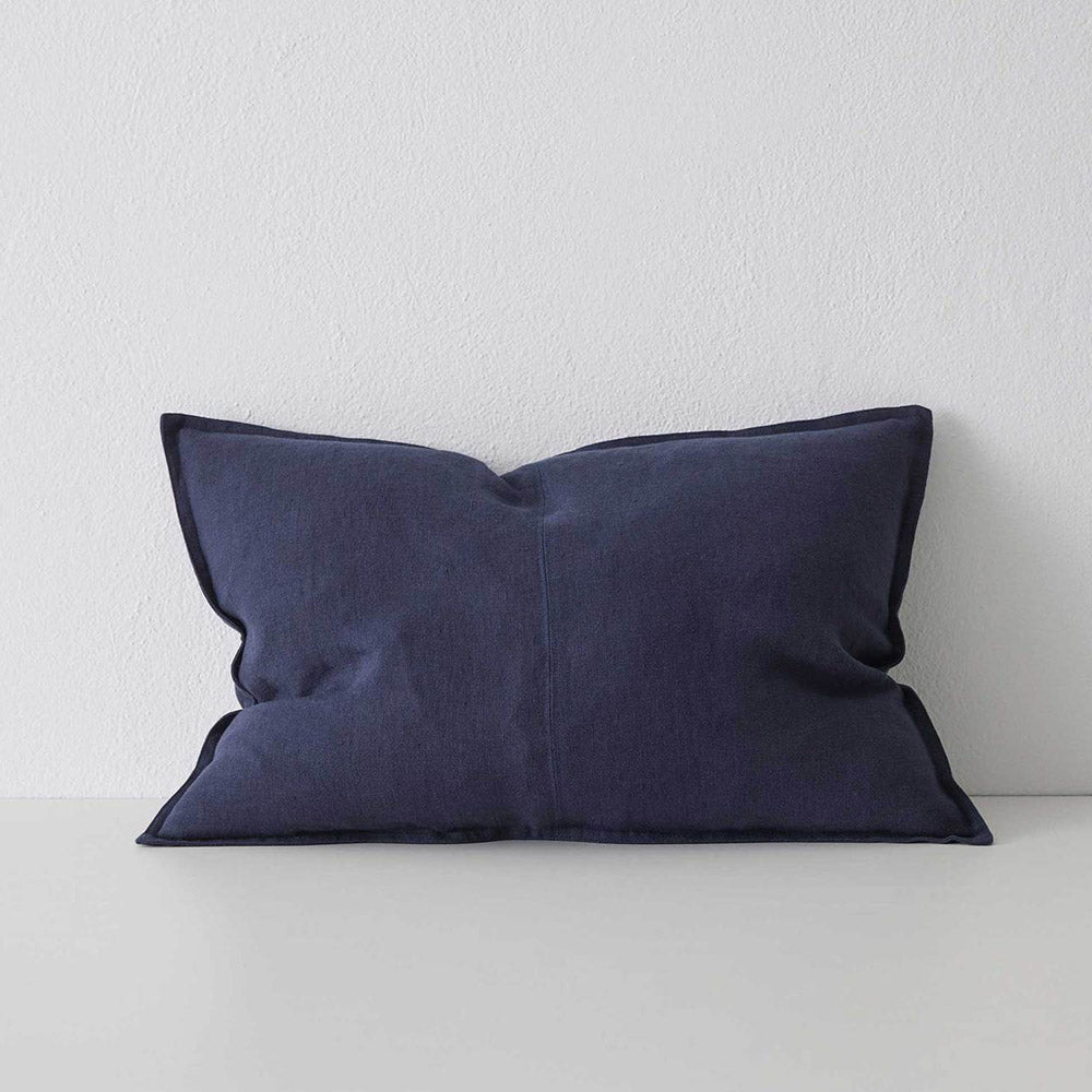 Navy Blue Linen Cushion