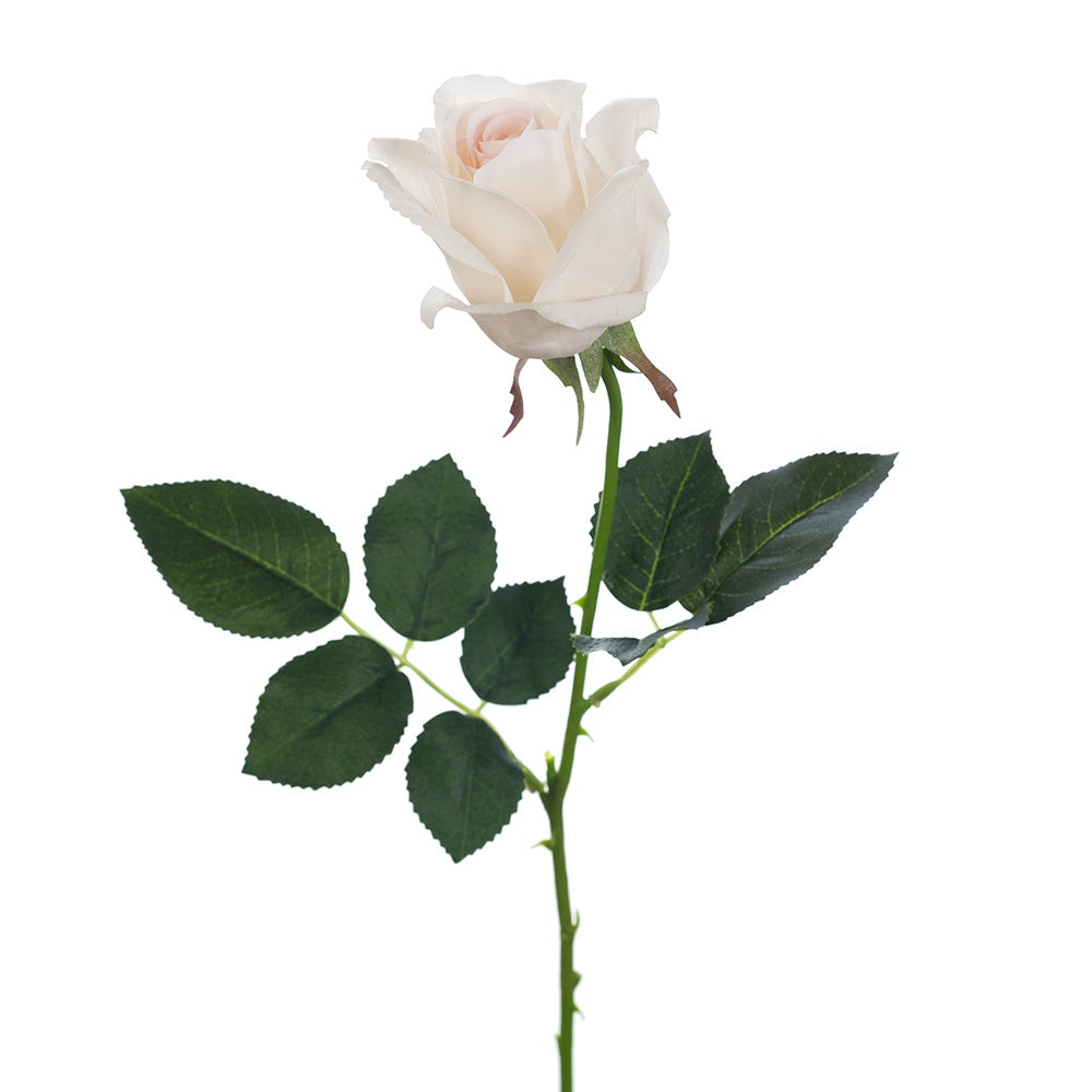 Soft pink artificial rose flower.
