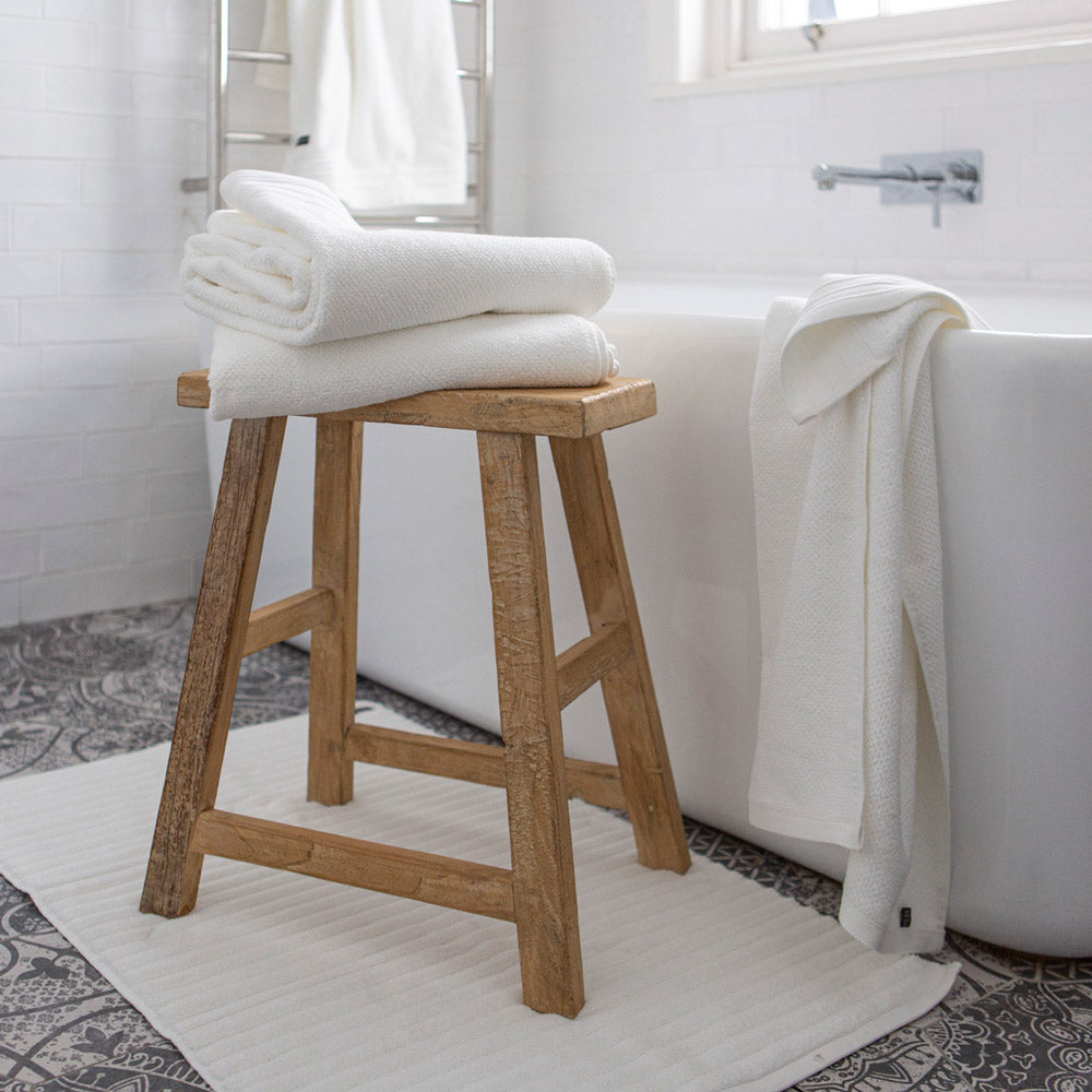 Cotswold Rustic Rectangular Wooden Stool | Pepperwhites – Pepperwhites ...