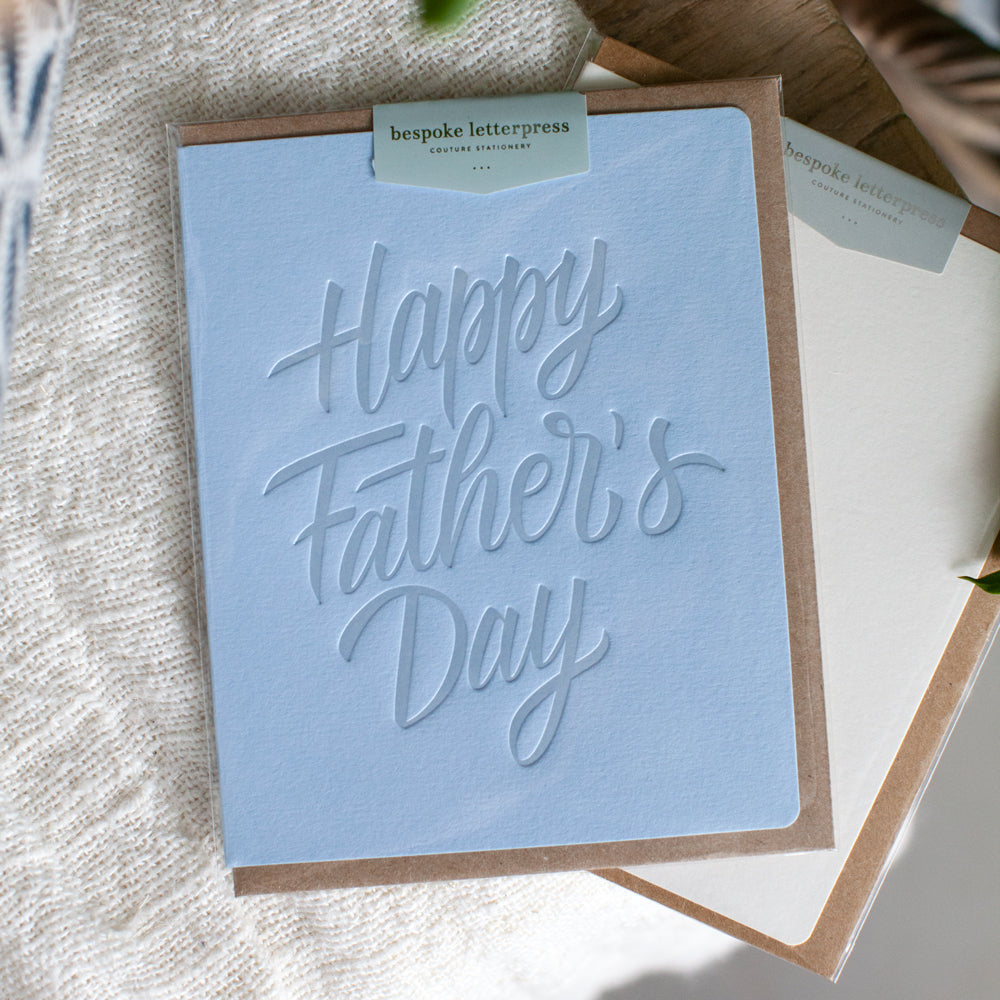 Happy Father's Day Blue Card