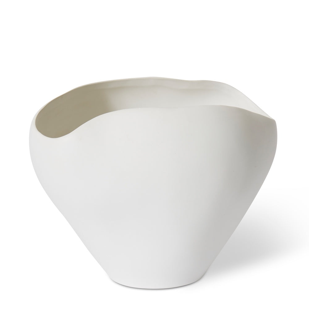 Large organic shaped ceramic vase.