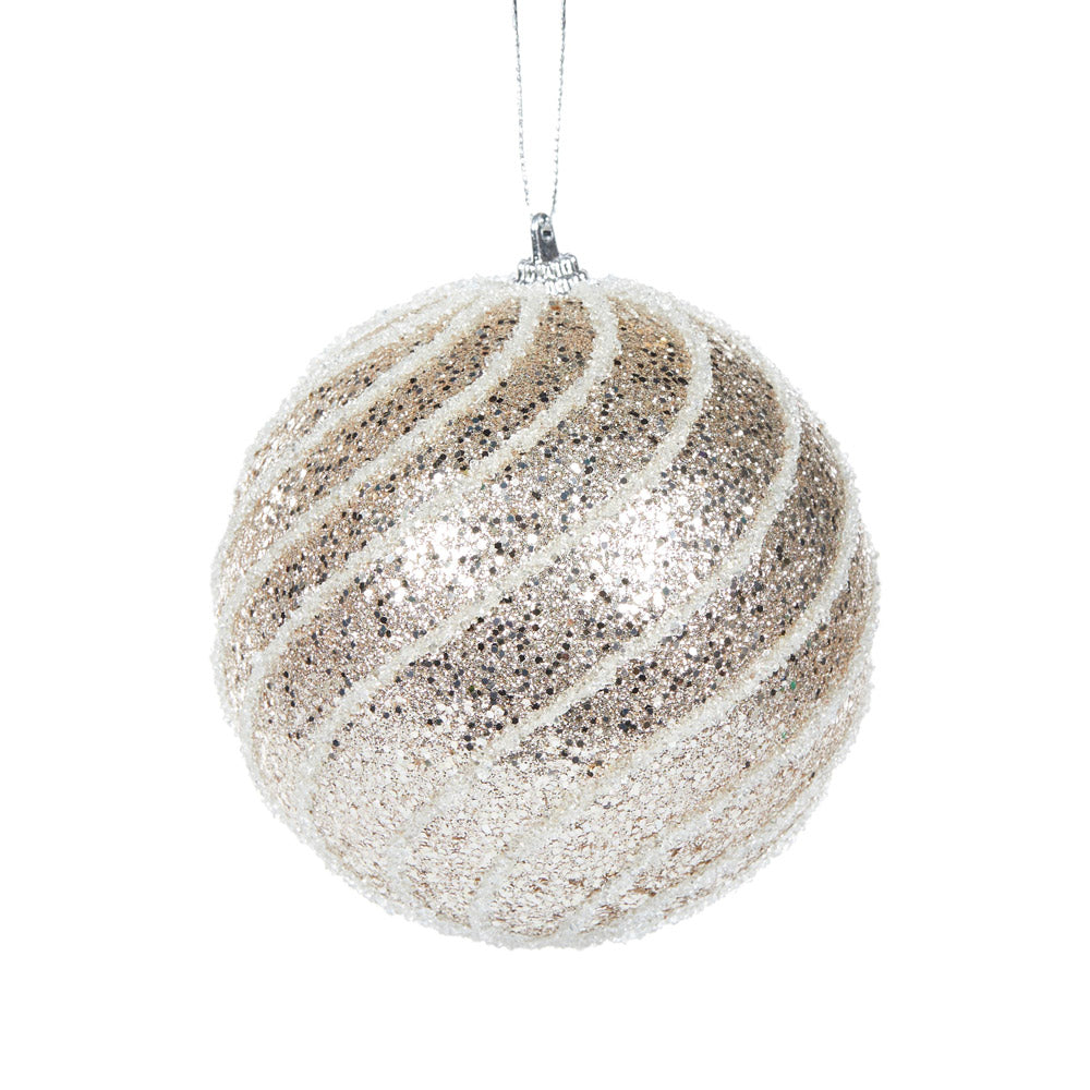 Champagne swirl bauble.