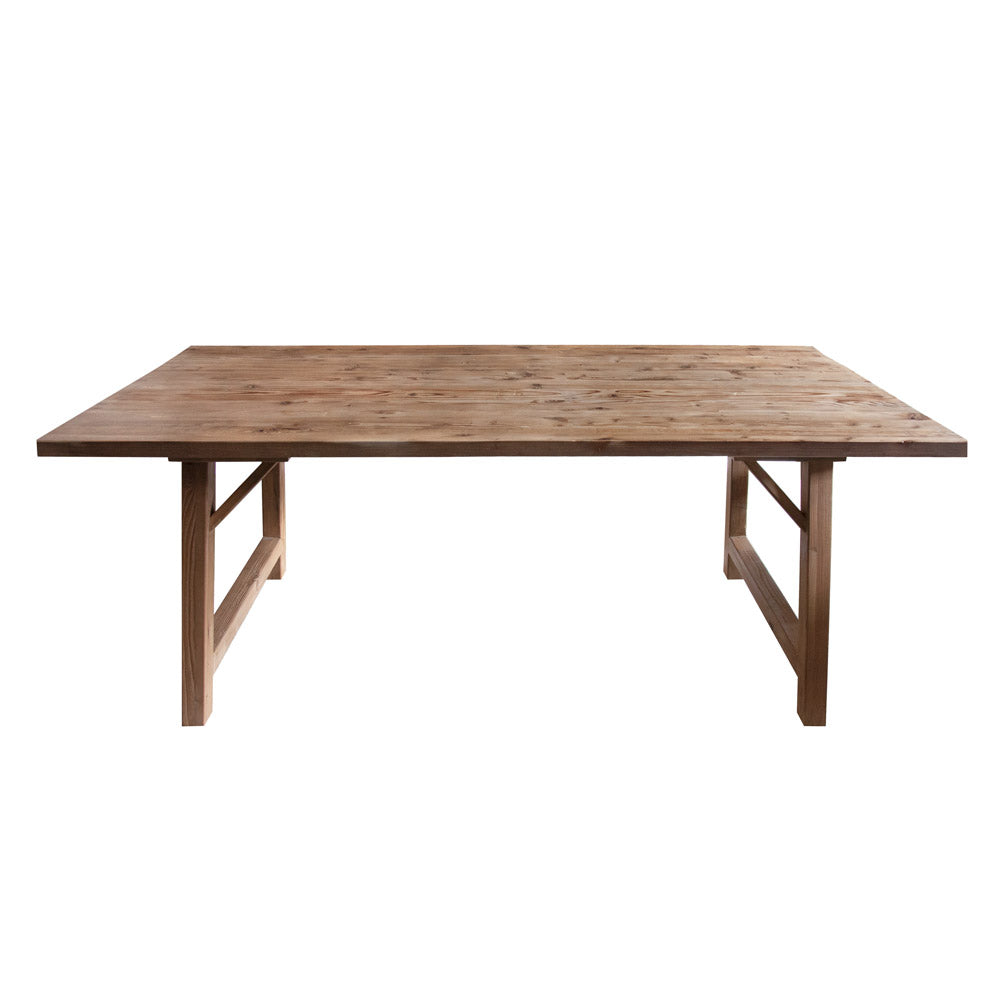 Holyoke two meter dining table, suitable for up to six people.