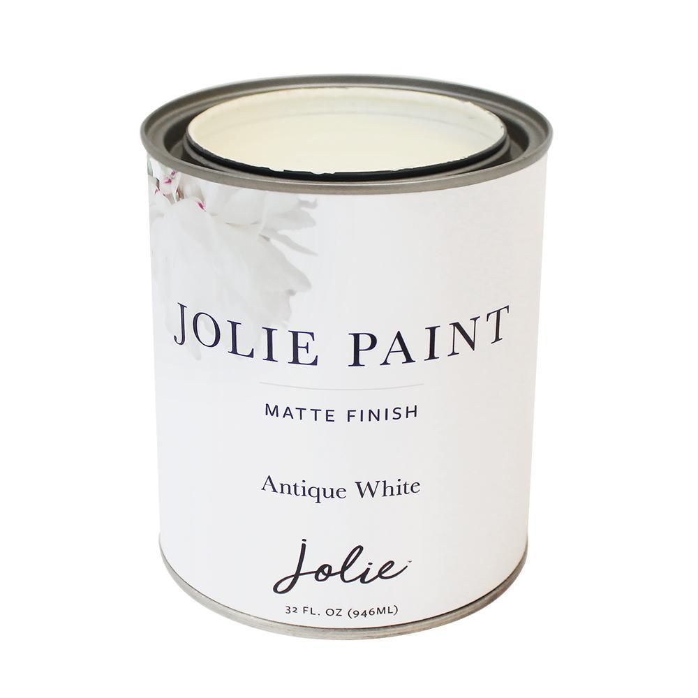 Jolie Chalk Paint in Antique White. 