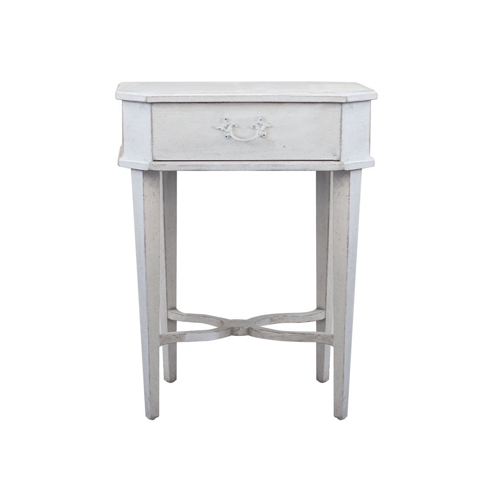 Louis Side Table - Antique White