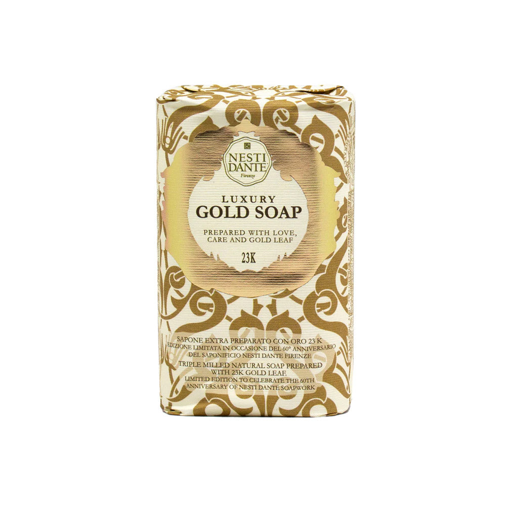 Nesti Dante Luxury Gold Soap in packaging.