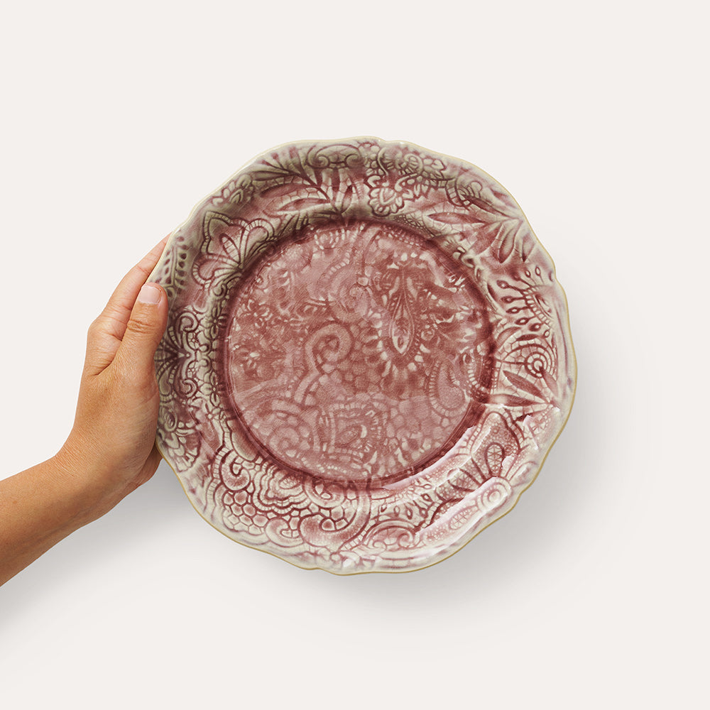 Arabesque Assiett Plate Old Rose - Sthål | Pepperwhites by Tara Dennis