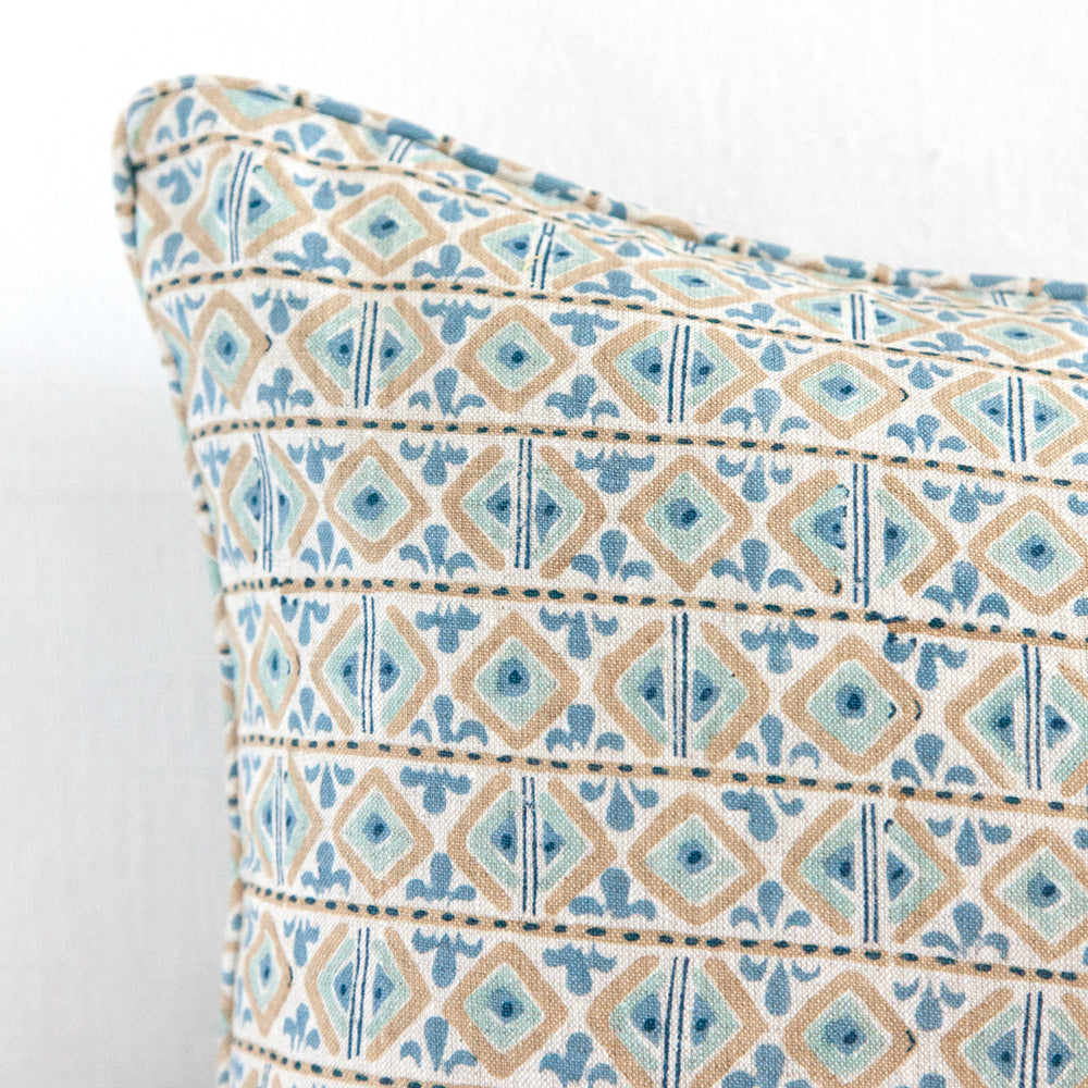 Close up of Walter G Ishtar Fresh Azure cushion