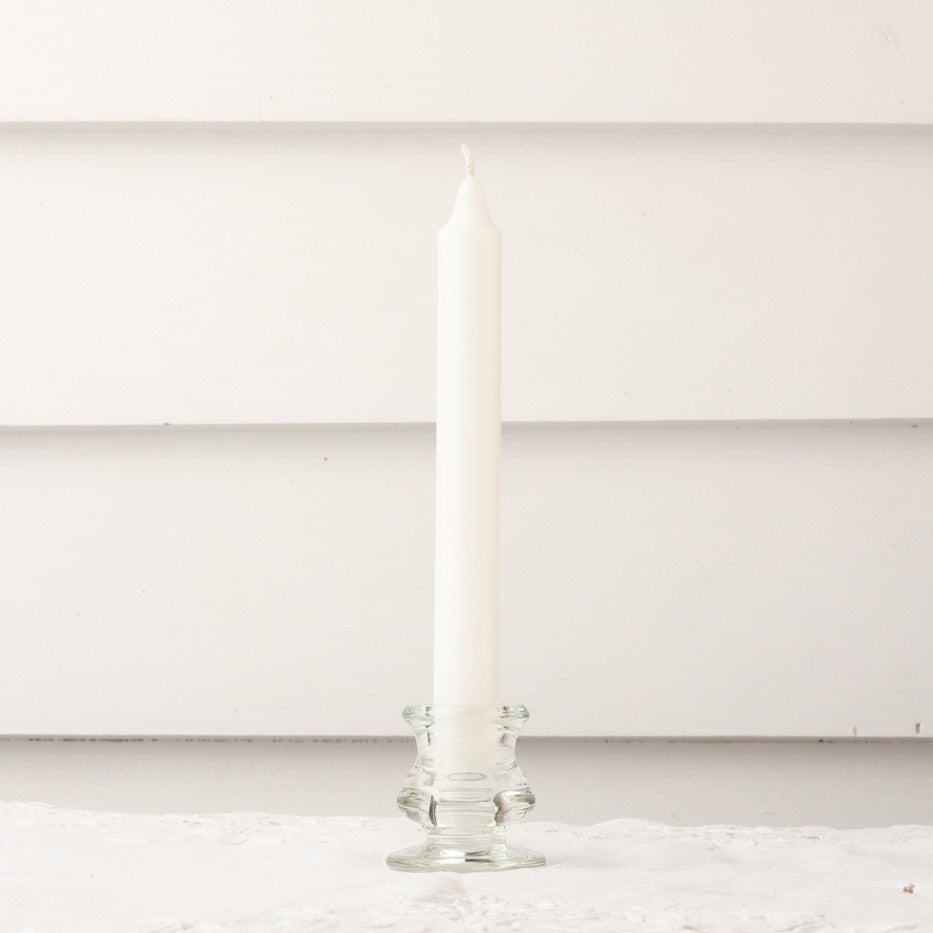 White dinner candle.